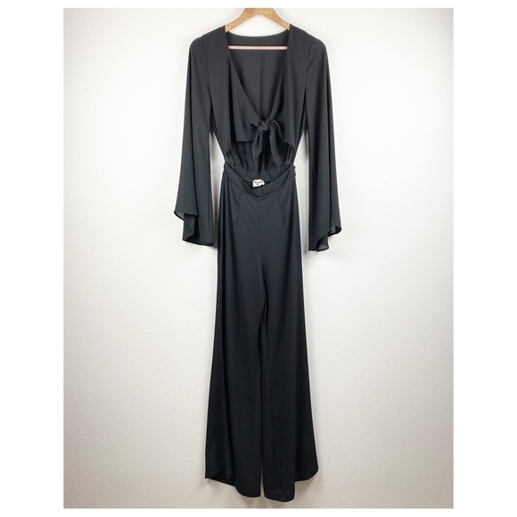 Show Me Your Mumu Jaelynn Jumpsuit in Black Crisp Size XS - Picture 3 of 10
